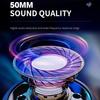 PSH-400 Wired Headphone Luminous Noise Reduction 3.5mm USB HiFi Stereo Gaming Headset with Microphone for Desktop