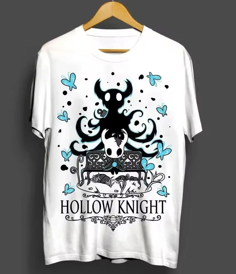 Hollow Knight Gaming T-Shirt Women Men Retro Vintage Graphic Tees Harajuku Casual Short Sleeve Tshirt Unisex Streetwear