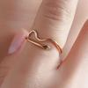 Anillo de dedo ajustable con ondas de agua para mujer, joyería de fiesta, regalo de decoración