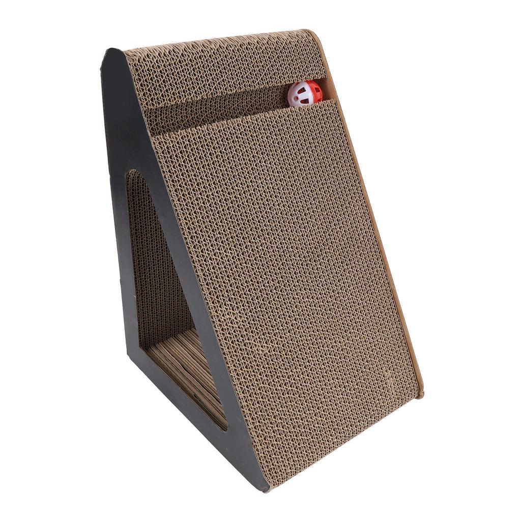 Cat Scratching Board Triangle Vertical Shape Corrugated Paper Cardboard Cat Cat Scratcher for Grindi