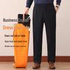 Men's Winter Warm Fleece Pants for Middle-aged and Elderly