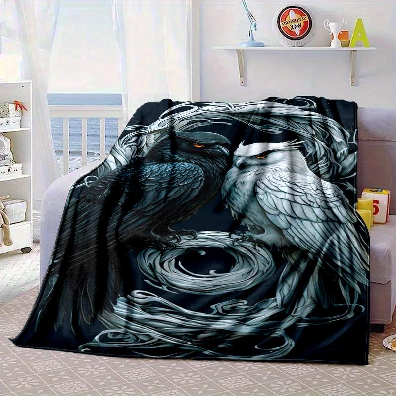 Night Owls In The Moonlight Blanket Flannel Blanket Throw Blanket Sofa Cover Blanket Soft Premium Blanket Picnic Blanket Tv Blanket Gifts