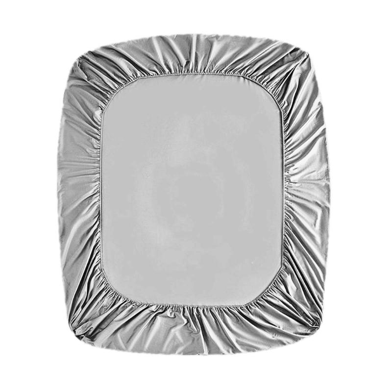 

Гладкая и нежная простыня для детской кроватки Полиэстер и не раздражающий чехол для кровати Деликатное и приятное детское постельное белье Дышащая простыня для детской кроватки серый