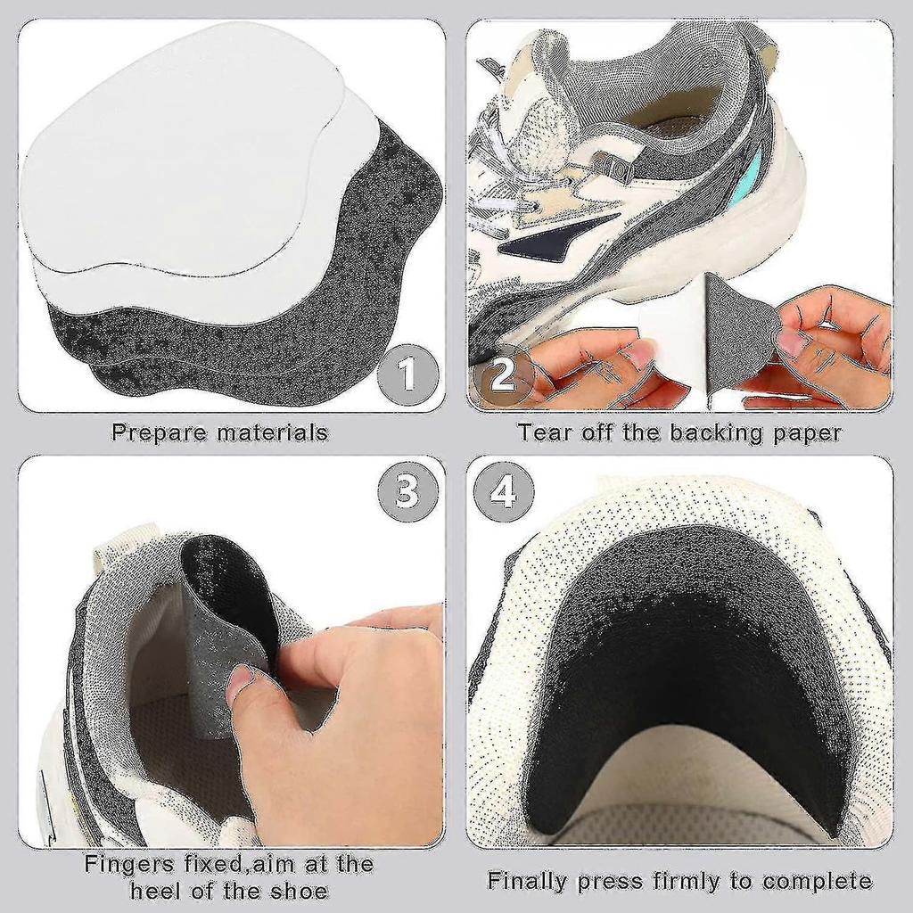 8 Pairs Shoe Heel Repair Patch Kit Shoe Sneaker Hole Repair Patch Self-adhesive Shoe Heel Wear Hole