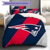 New England Patriots2 Pattern Bedding Quilt Set  Home Decoration  Gift (1 * Duvet Cover + 2 * Pillowcase  Without Core)