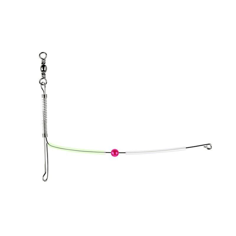 Luminous Stainless Steel Sea Fishing Lure with Single Blade and Hook Separator