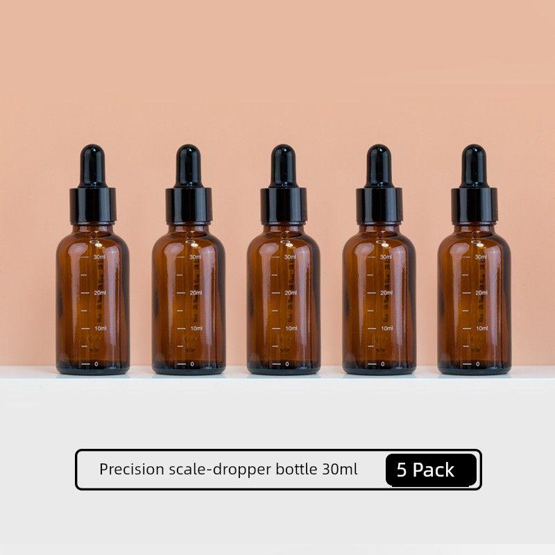 Scale Dropper Essential Oil Dark Brown Medical Storage Bottle