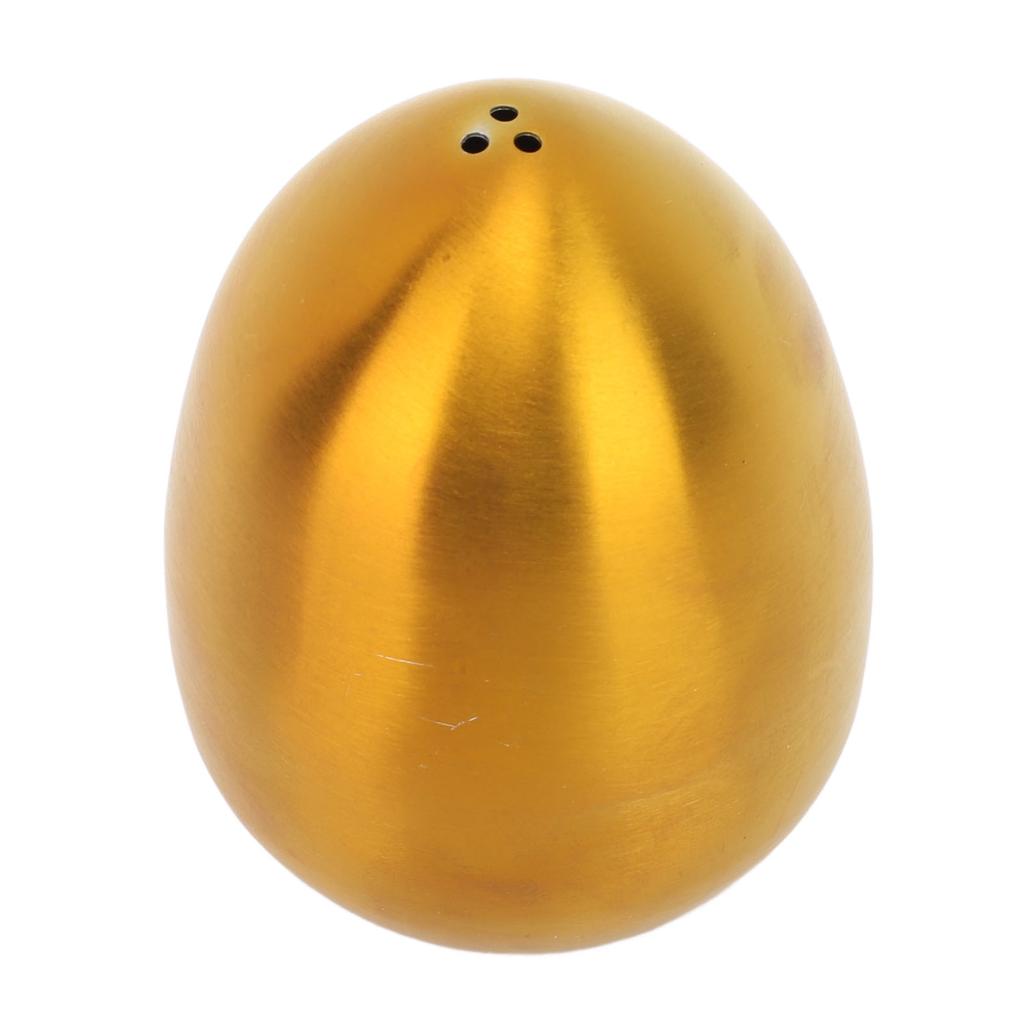 Egg Shaped Spice Jar Multipurpose 3 Holes Leakage Proof Stainless Steel Salt Pepper Dispenser for Kitchen