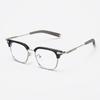 00179 Retro Day Eyebrow Frame Men'S And Women'S Myopia Glasses Frame Trendy Literary Flat Mirror Frame Can Be Matched With Degrees