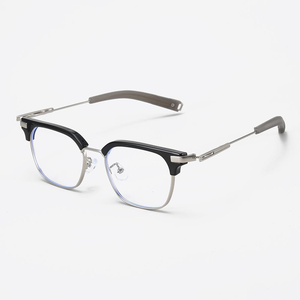 00179 Retro Day Eyebrow Frame Men'S And Women'S Myopia Glasses Frame Trendy Literary Flat Mirror Frame Can Be Matched With Degrees
