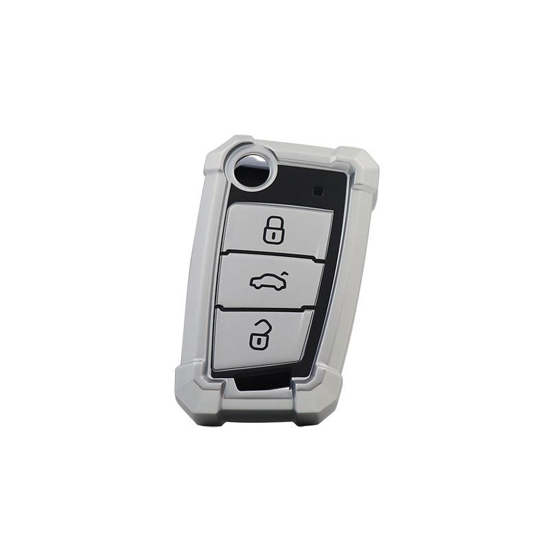 TPU Mecha Car Remote Key Cover Case Shell Key Fob for Golf 7 MK7 Tiguan MK2 SEAT Ateca Leon FR 2 Ibiza Skoda Octavia Protector Holder
