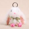 Tulip Lop-Eared Rabbit Doll Pendant Plush Keychain Soft Skin-Friendly Cute Bunny Bag Charm