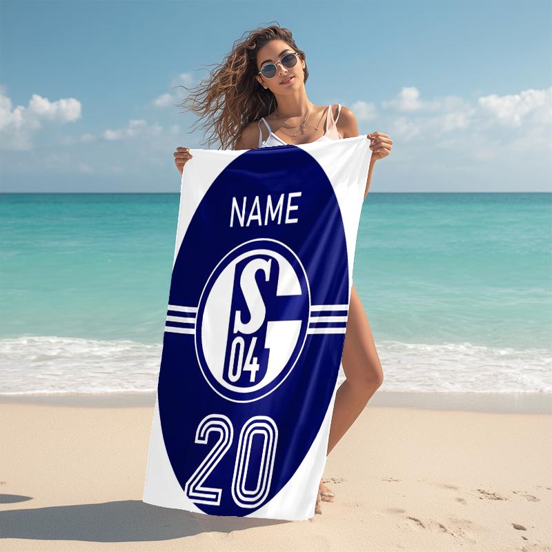 Personalized Bayern Munich Crest Beach Towel Microfiber Beach Towel Thin Absorbent for Beach Swimming Yoga Bath Sports. 0910125