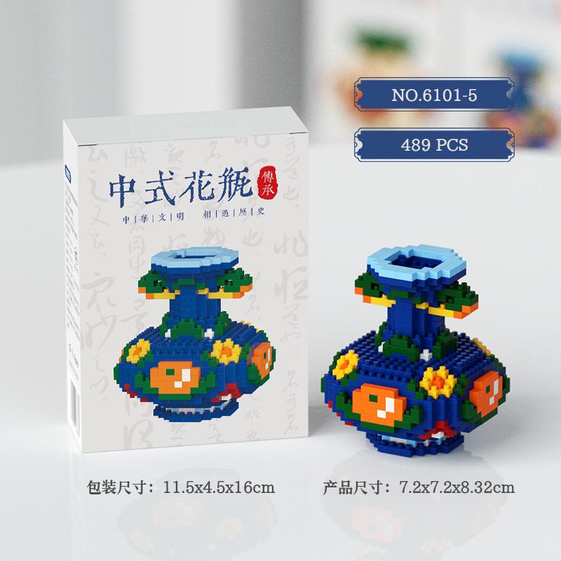 China Flower Bouquet 3d Constructor Model Building Set Flower Mini Bricks Building Blocks Toys for Children Girls 7 To 10 Years