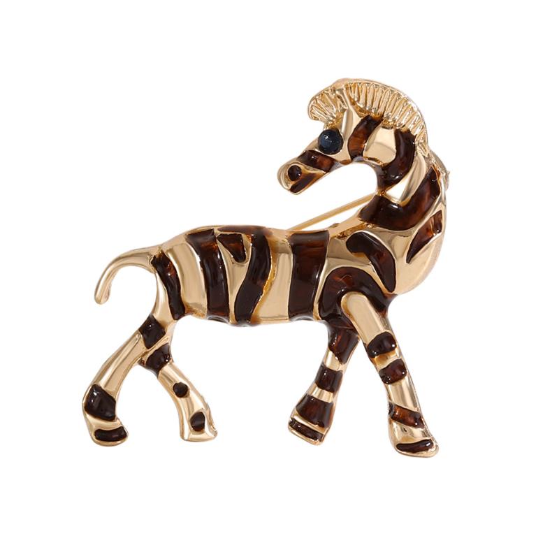 Luxury Vintage Horse Brooches For Women Men  Year Of The Horse Animal Party Office Brooch Pin Jewelry Accessories