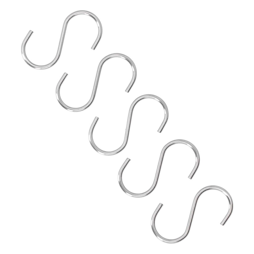5 Stück Wohnmobil Markisenhaken S-Form Edelstahl Silber Universal Wohnmobil Komponenten
