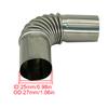 Exhaust Pipe Tube Car Accessories Elbow Connector w/ 2 Clamps Stainless Steel For Eberspacher Webasto Air Diesel Parking Heater