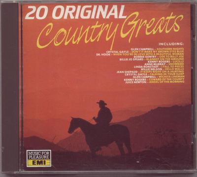 CD VARIOUS 20 Original Country Greats CDMFP6008 Emi 1987 UK World Music Used
