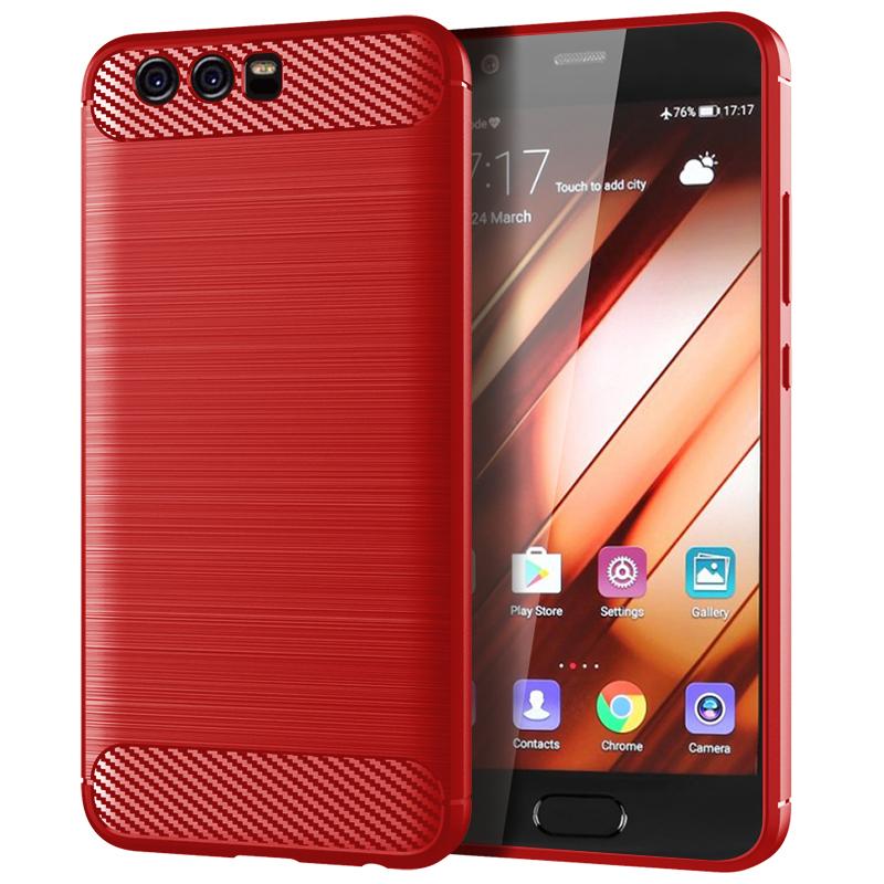 

Матовый силиконовый чехол для Huawei P10 Plus, противоударный чехол из углеродного волокна для P10plus, противоударный матовый чехол Huawei P10 Plus чёрный