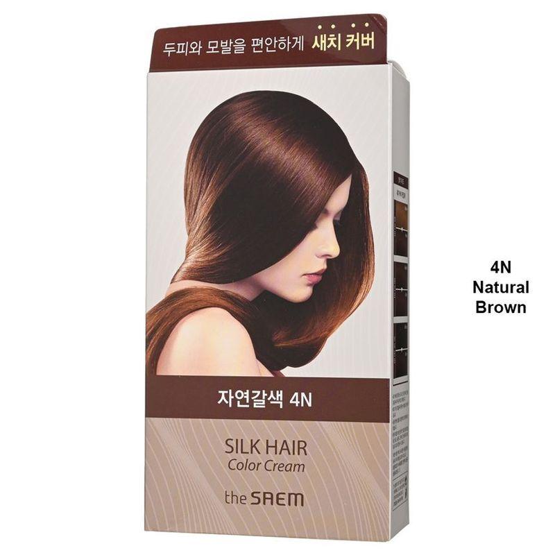 The Saem - Silk Hair Color Cream Gray Hair Cover - 5 Colors