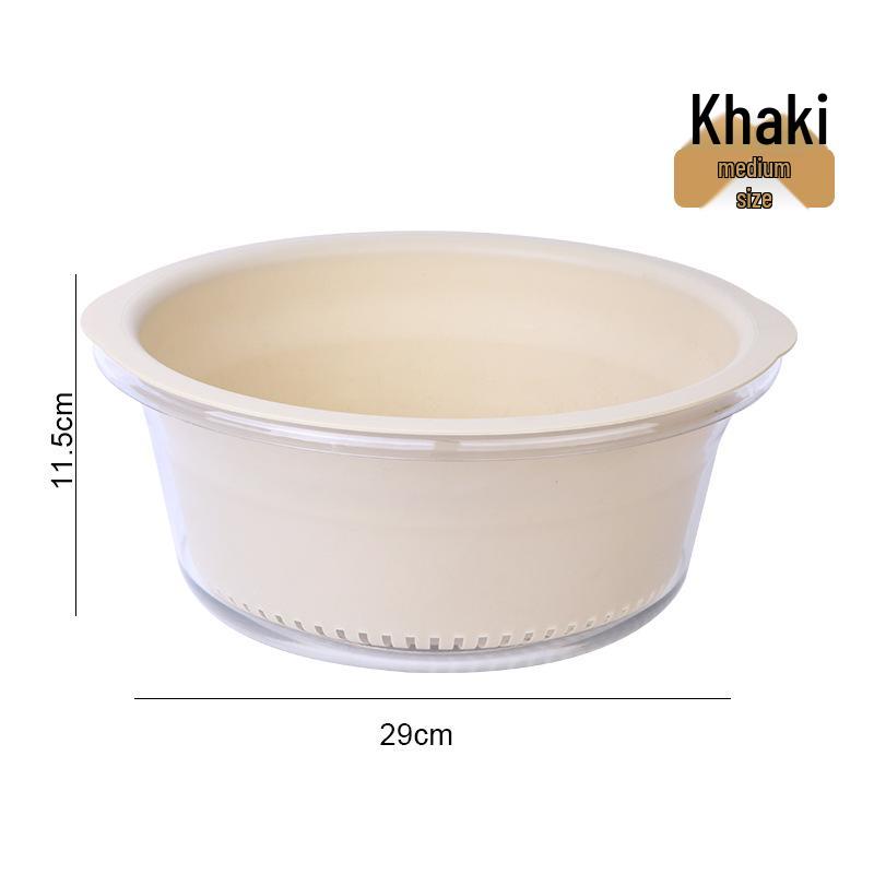 Double-Layer Large Capacity Kitchen Colander & Washing Basin