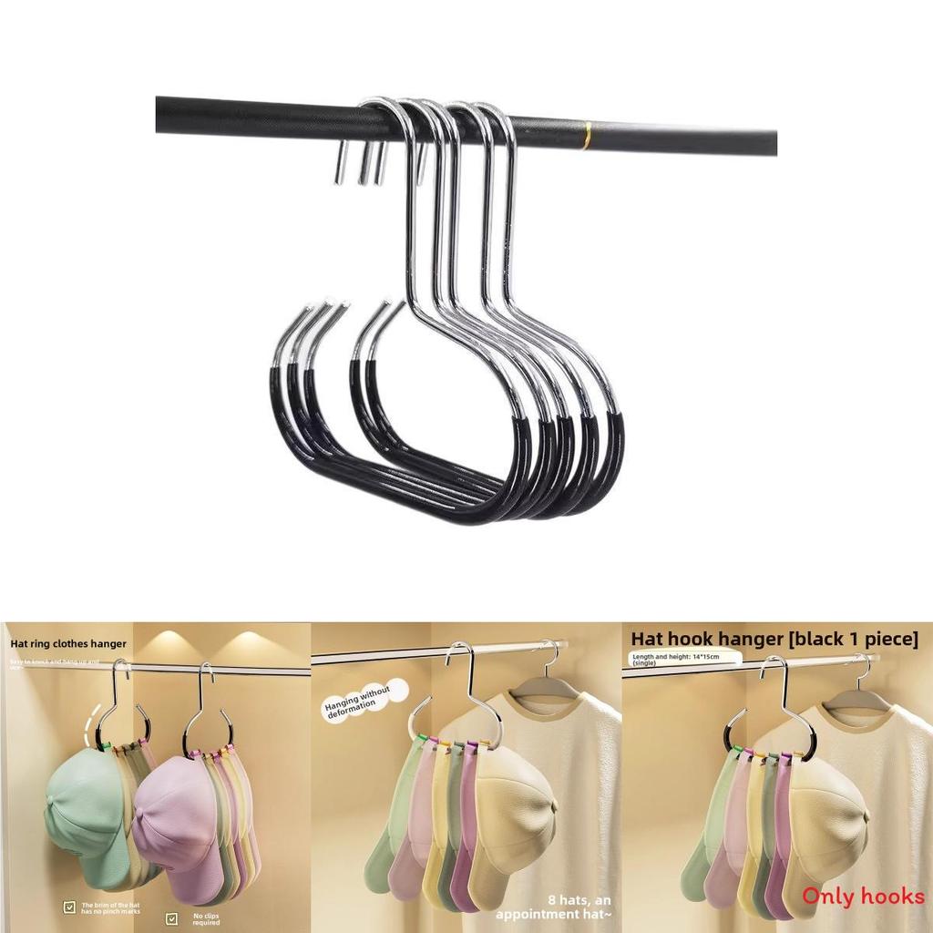 Simple Steel Hanger Hook With Antislip Design For Wall Storage And Accessories