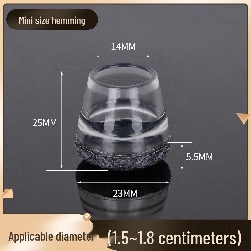 Durable Silicone Non-Slip Chair Leg Covers with Noise Reduction & Thickened Edge