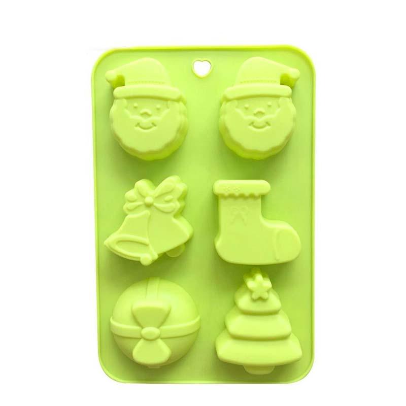 Silicone Chocolate Cake Baking Mold Santa Claus Christmas Decorating