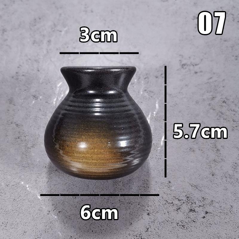 Sushi Shop Sashimi Plate Decor Small Bottle Dry Ice Barrel Ceramic Toothpick Holder Japanese Style Fruit Picks Container Jar Box