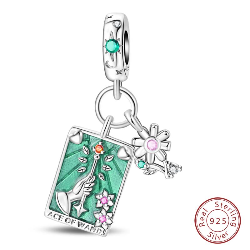 Charms Kupfer Tarotkarte Rad des Schicksals Gerechtigkeit Der Kaiser Anhänger Passend für Armbänder Halskette DIY Schmuck