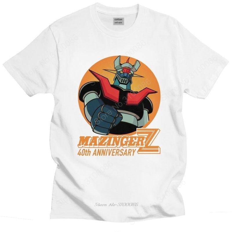 Tshirt for Men Short Sleeved Leisure T Shirt Urban UFO Robot Anime T-shirt Loose Fit  Cotton Tee Tops Gift
