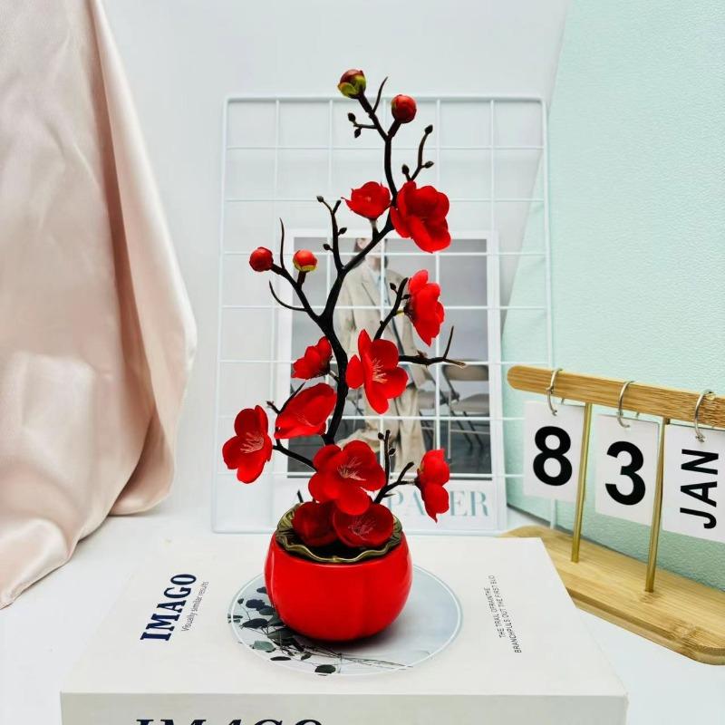 

Зимний жасминКрасная хурмаГОРШКИ Бонсай Искусственные цветы Комнатные растенияЗеленые растения для украшения дома