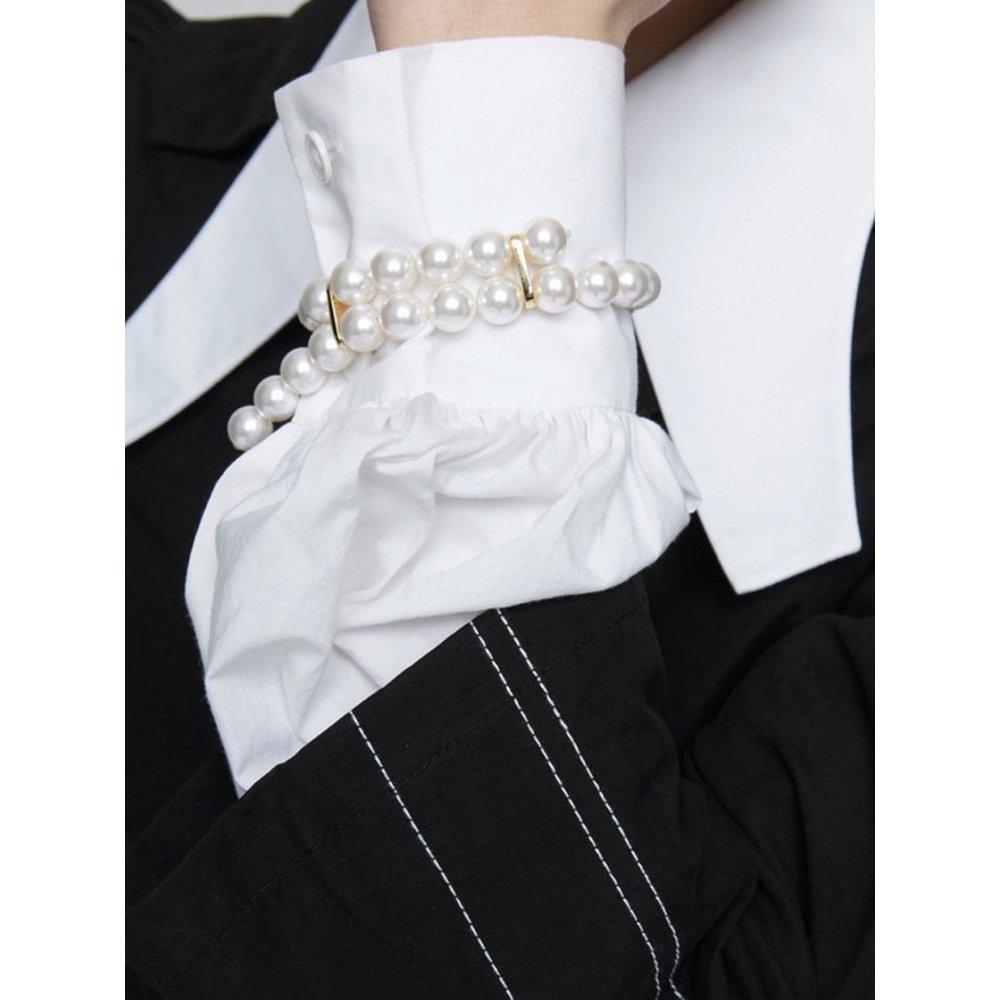 Cross-Ended Pearl Bracelet