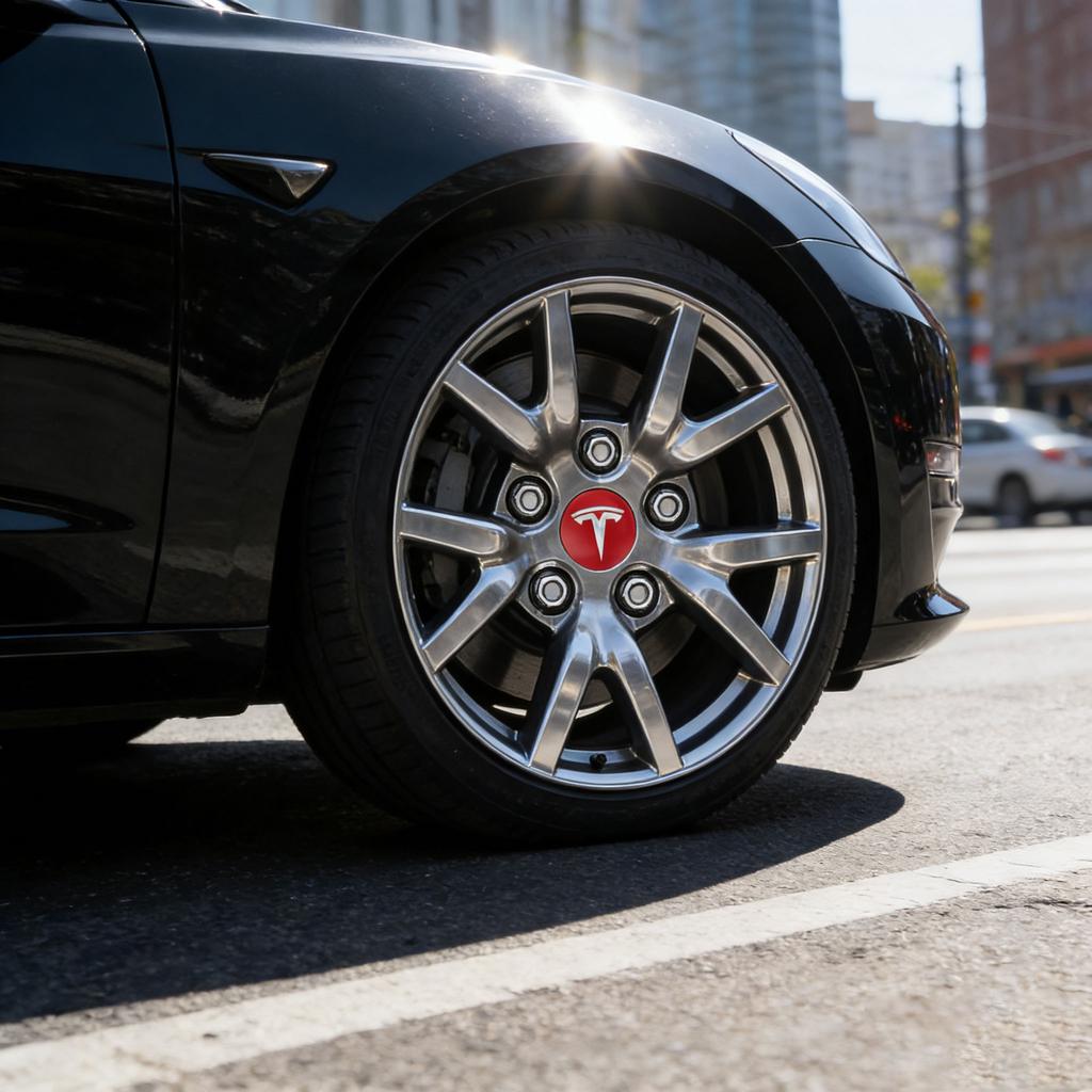 4Pcs 56mm Car Wheel Center Hub Caps Emblem Stickers Auto Rim Cover Accessories For Tesla Model 3 S X Y Roadster SpaceX