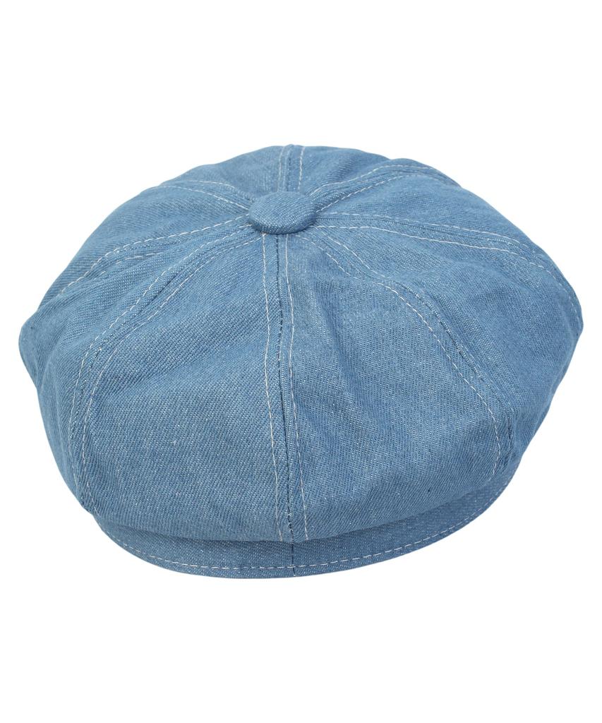 Yunibeosyeolkemiseuteuli Light Denim Logo Newsboy Cap