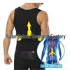 Men's Silver-Coated Sweat-Inducing Fitness Vest for Abdomen and Waist Shaping