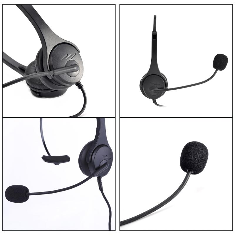 Noise Cancelling USB Headset with Soft Memory Foam Earpads Wide Compatibility for PC Laptop