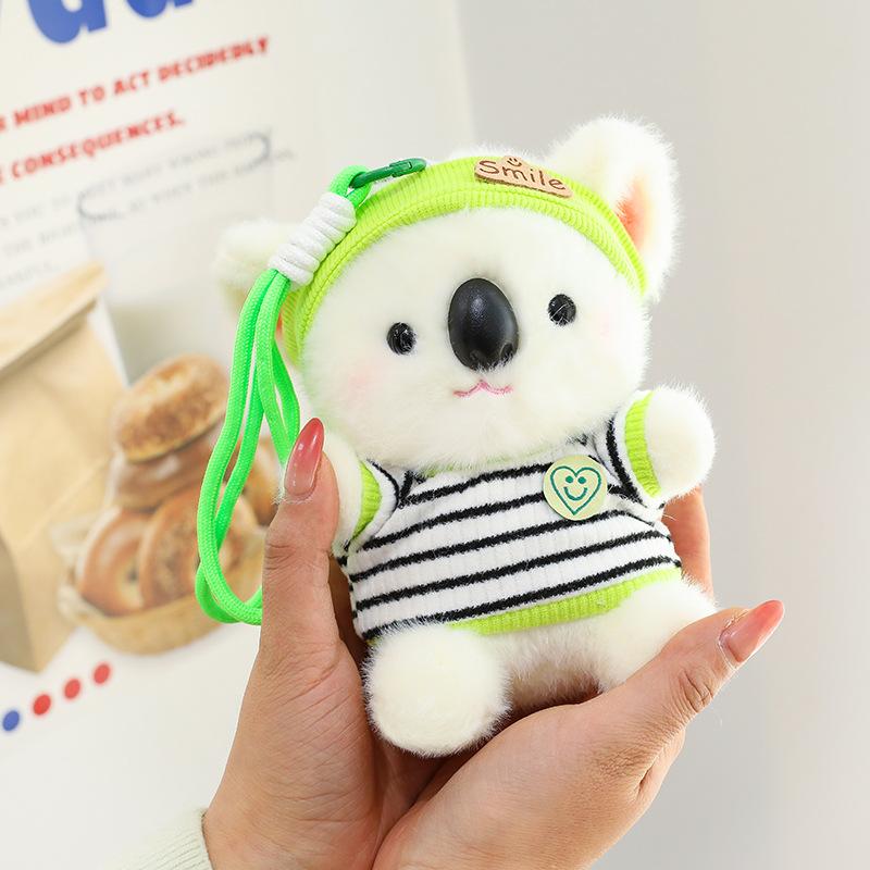 Cute Koala And Bunny Plush Keychain Mini Cartoon Doll Pendant Adorable Desk Companion Toy 15cm