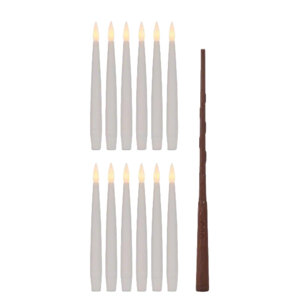 On Christmas, There Are 10 Floating Electronic Candles, Decorated With Wand-shaped Ornaments, Which Are Magical Hanging Candles During The Christmas .