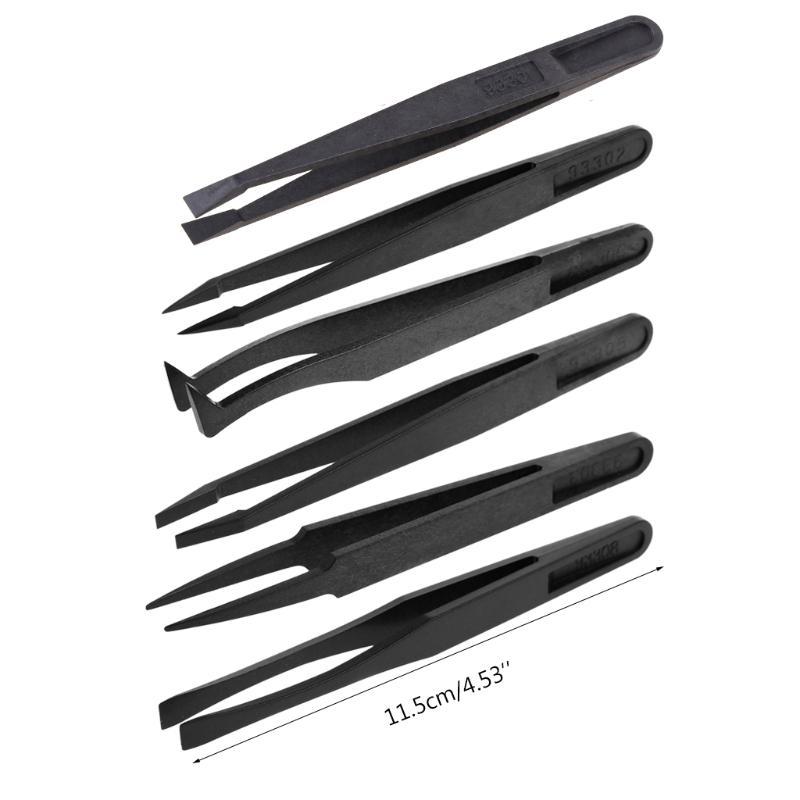 652F Electronic Tweezers Anti-static Anti Practical Tweezers for Electronics Laboratory Work DIY Tools