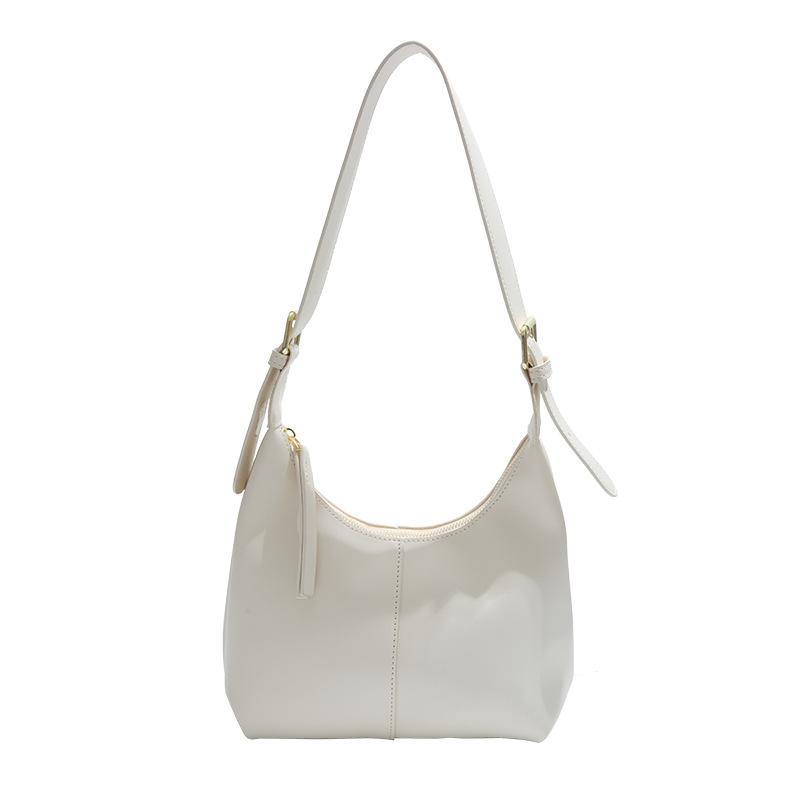 New fashion casual armpit bag portable shoulder bag large capacity solid color dumpling bag women