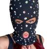 Balaclava Blingbling Face Cover Jeweled Hat Hooded Neck Warmer for Outdoor Halloween Cosplay Balaclava Cap