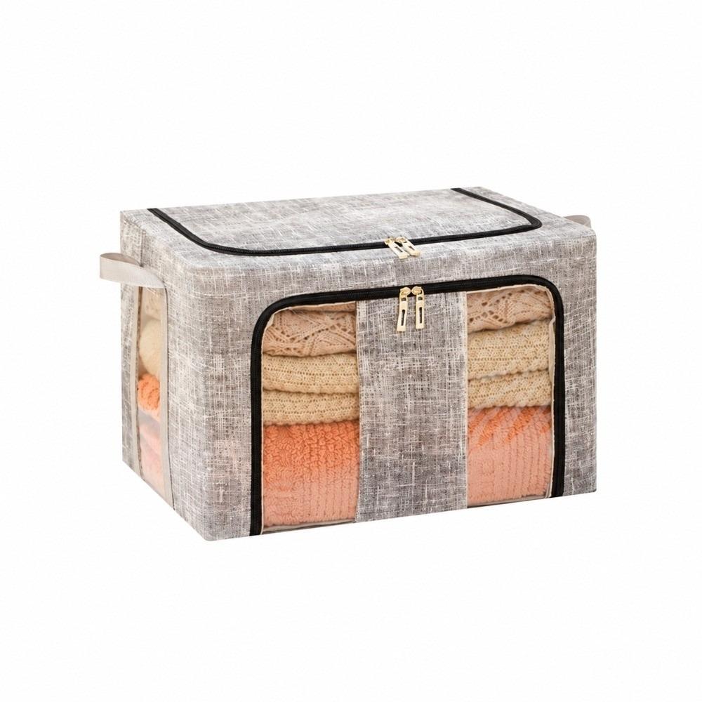 Large Capacity Clothes Storage Basket Foldable Organizer Box Clothing Storage Box Wardrobe