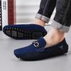 2025 Autumn New Doudou Shoes Men's Loafer British Style Tassel Senior One-pedal Flip Leather Shoes Lazy Shoes