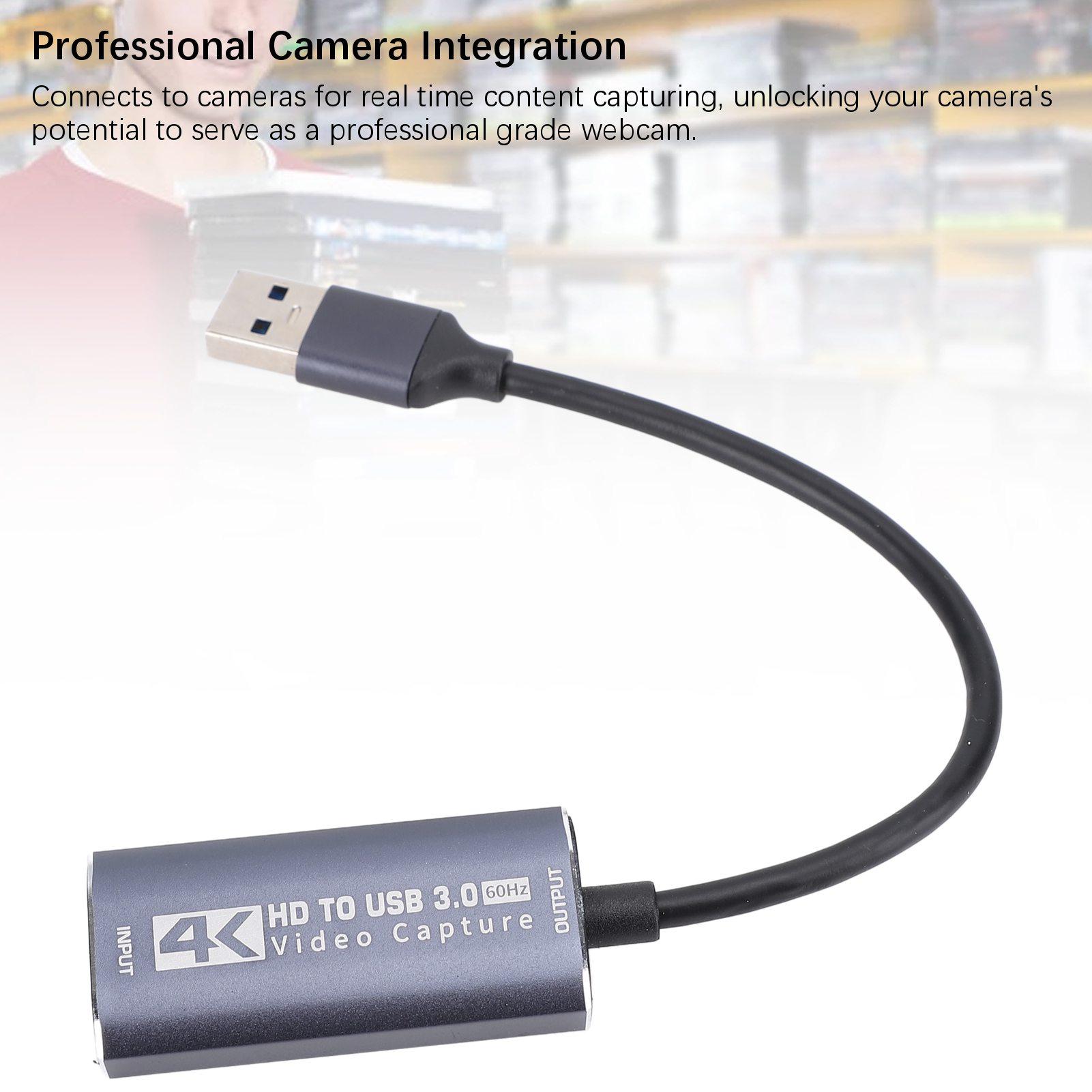 

USB 3.0 Video Capture Card HD Multimedia Interface USB C Video Capture Adapter Device for Gaming