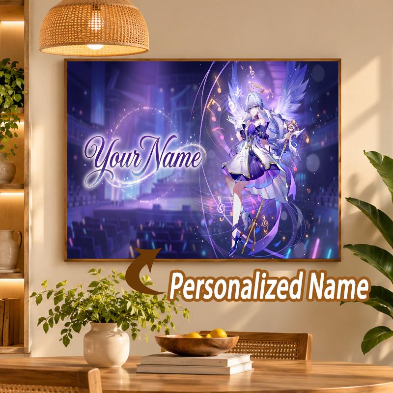 Custom Name Honkai_ Star Rail 5D Diamond Painting Personalized Full Drill Diamond Art Kit Gift