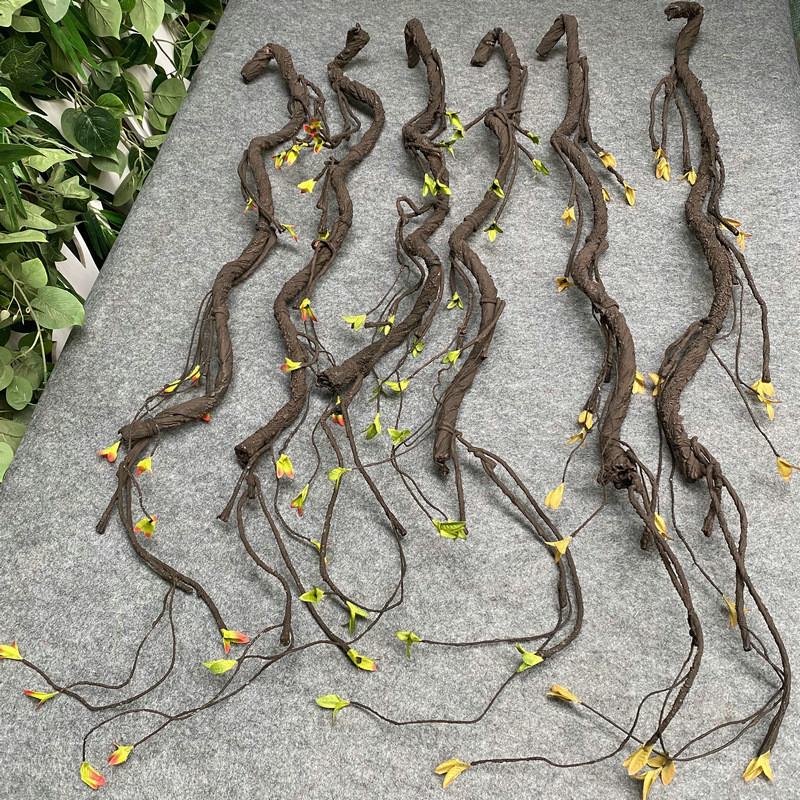 Faux Tree Branches For Garden Decor With Realistic Leaves For Outdoor Scenes