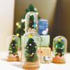 1:12 Dollhouse Miniature Glass Christmas Tree Glass Decoration Doll Christmas Bottle Model Toy Doll House Decor