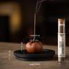 Zisha Persimmon Incense Holder: Ruyi Home Zen Decor for Tea Table