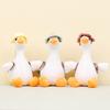 Adorable White Goose Plush Toy Keychain Cartoon Duck Doll Backpack Charm